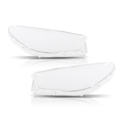 G-PLUS Headlight Lens Cover Compatible with BMW 5-Series GT F07 2010-2017 Left & Right Pair Front Headlamp Lens Cover Clear