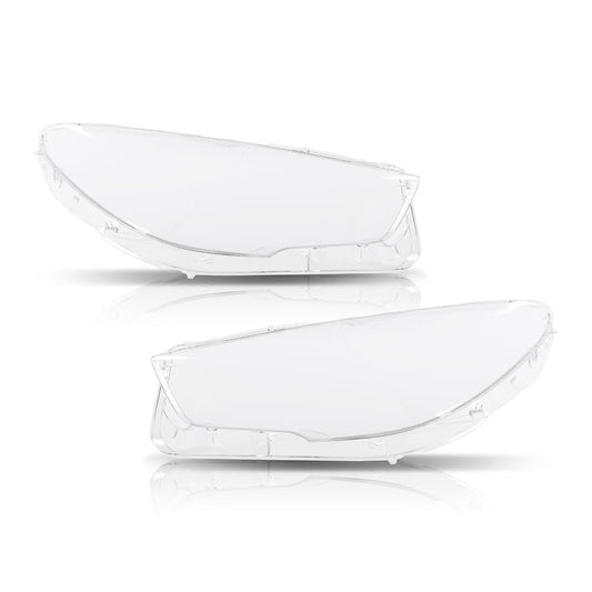 G-PLUS Headlight Lens Cover Compatible with BMW 5-Series GT F07 2010-2017 Left & Right Pair Front Headlamp Lens Cover Clear