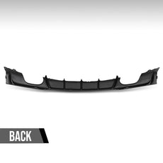 G-PLUS Rear Diffuser for BMW 3 Series F30 F31 2012-2018 M Sport Bumper Gloss Black Close-up View