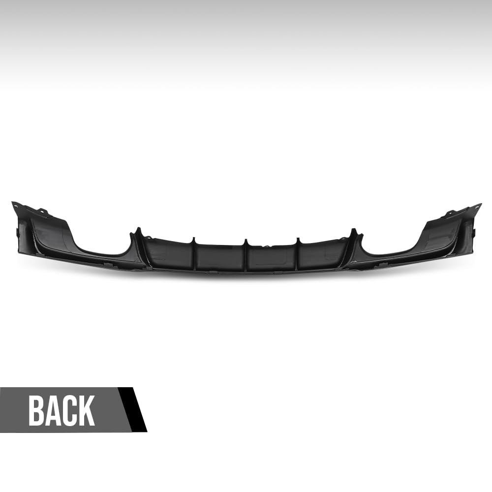 G-PLUS Rear Diffuser Fit BMW 3 Series F30 Sedan F31 Touring M-Tech Performance M Sport Bumper Model 2012-2018 M Performance Style (Single Sided Dual Output) Rear Bumper Diffuser Gloss Black