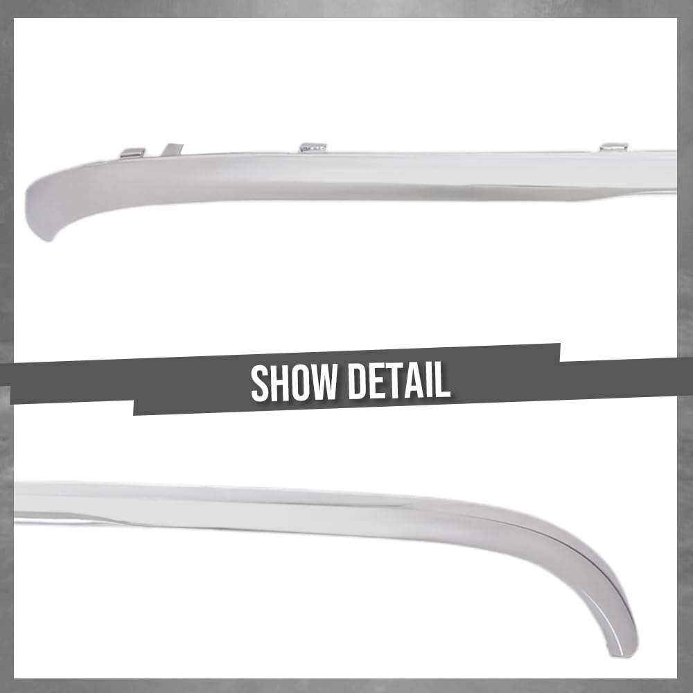 G-PLUS Rear Lower Bumper Face Bar Trim Molding Step Pad Fit Benz E300 E550 4Matic Sedan 2014-2016 Fit Benz E350 4Matic Sedan/Wagon 2014-2016 2128854321, MB1144126 Silver