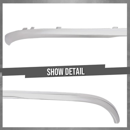 G-PLUS Rear Lower Bumper Face Bar Trim Molding Step Pad Fit Benz E300 E550 4Matic Sedan 2014-2016 Fit Benz E350 4Matic Sedan/Wagon 2014-2016 2128854321, MB1144126 Silver