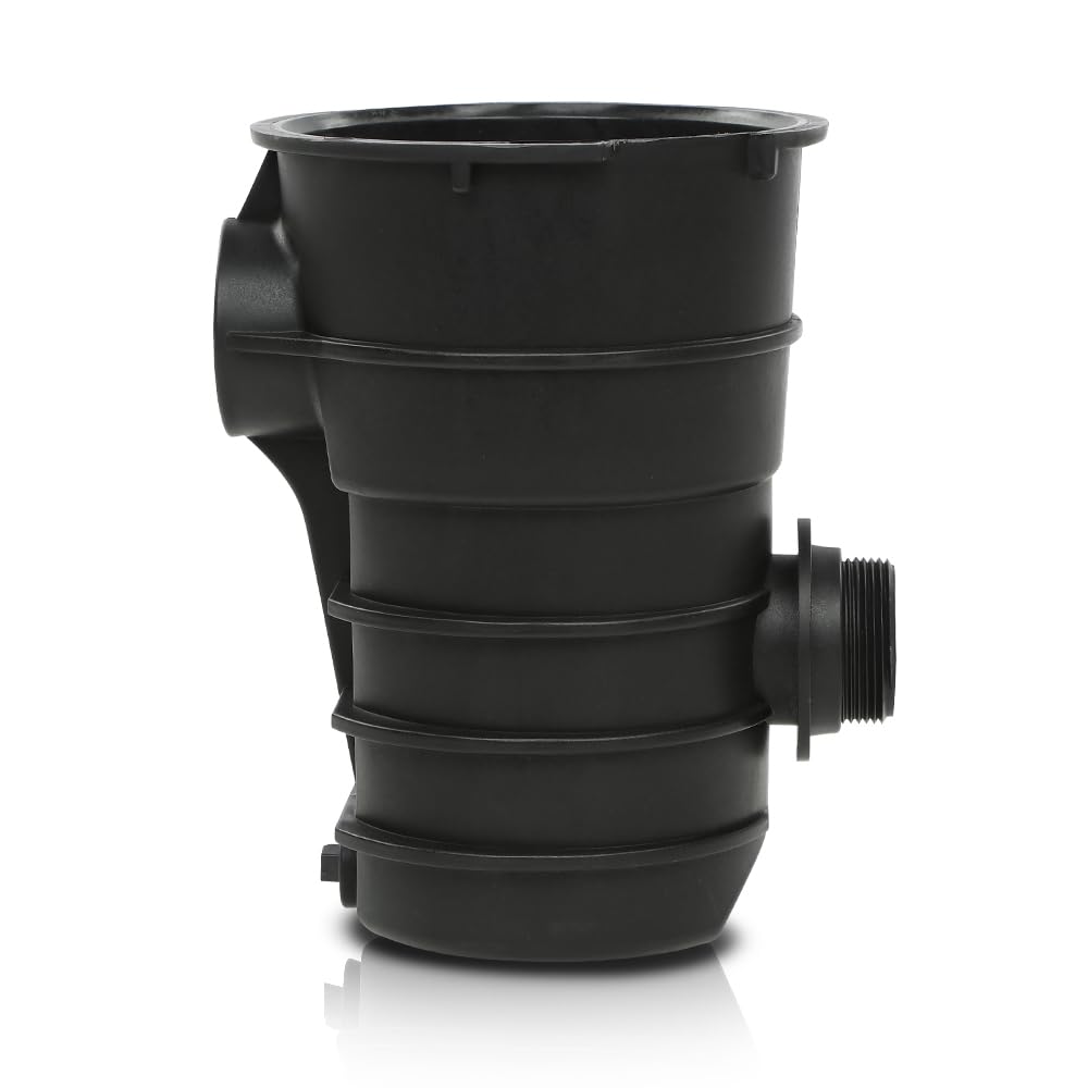 G-PLUS Pool Pump Pot Compatible with the Pentair, Pac Fab, Sta-Rite Dynamo Above Ground Swimming Pool Pump Strainer Black