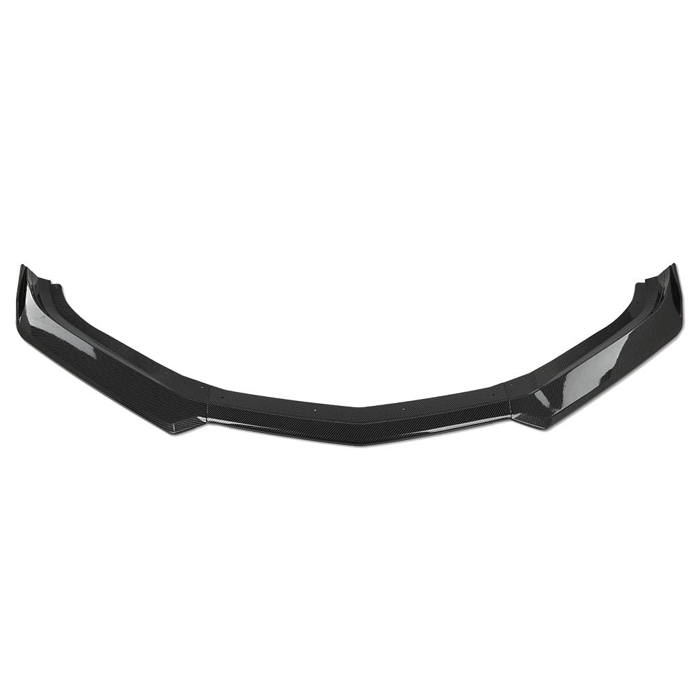 G-PLUS Front Bumper Lip Splitter 1LE Style Compatible with Chevy Camaro LT/LS/RS/SS Models 2016-2023 (Will Not Fit ZL1 Bumper Models) Textured Carbon Fiber Black