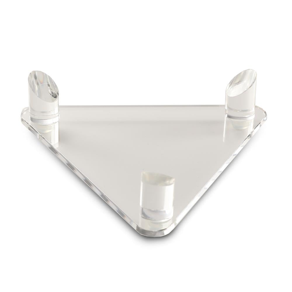 G-PLUS Tripod Acrylic Display Ball Stand Clear for Basketball Football Soccer Bowling, 3 Peg Holder
