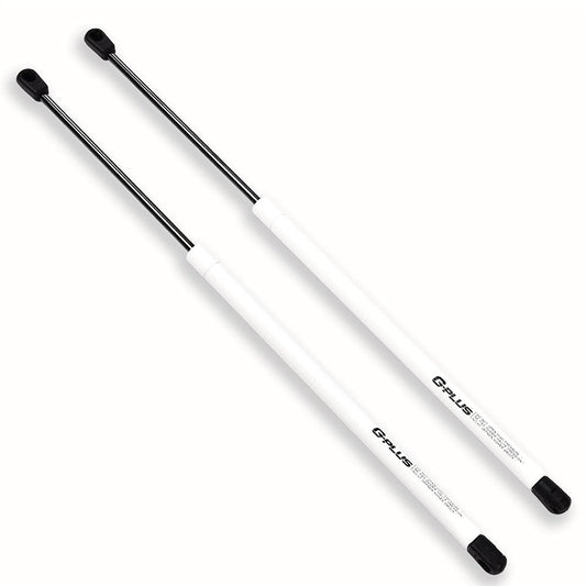 【Multi-Colored】 G-PLUS Rear Window Glass Gas Hood Struts Compatible with GMC Envoy Trailblazer 2002-2008 Gas Shock Lift Supports 4576-2 Pack (Matt White)