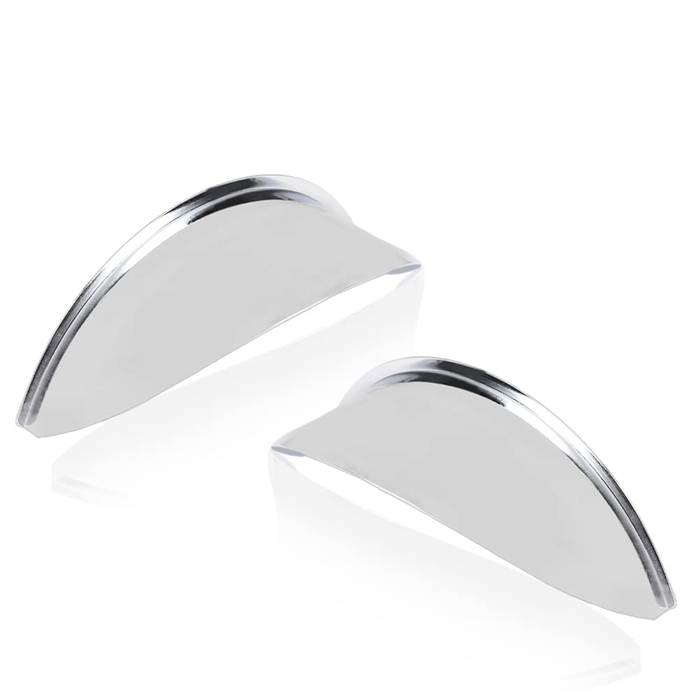 G-PLUS Headlight Headlamp Visors Pair 7" Heavy Duty Chrome Shields Trim Caps