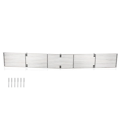 G-PLUS Upper Chrome Billet Grille Grill Insert Compatible with Chevy Blazer 1991-1994 / Chevy S10 1991-1993 Phantom Grille C85232A Silver