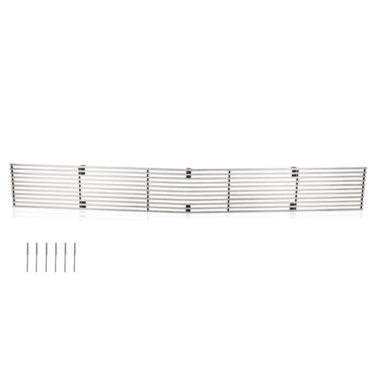 G-PLUS Upper Chrome Billet Grille Grill Insert Compatible with Chevy Blazer 1991-1994 / Chevy S10 1991-1993 Phantom Grille C85232A Silver