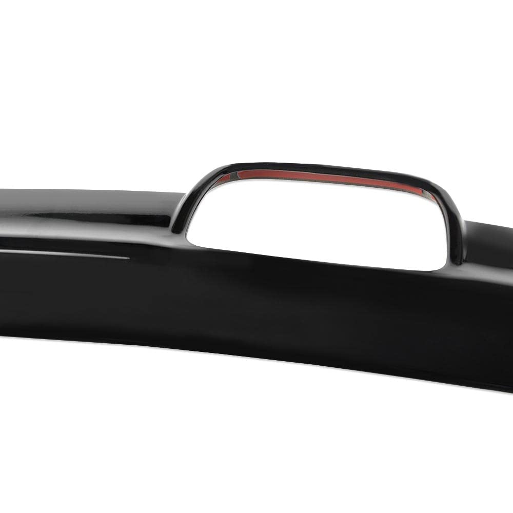 G-PLUS Front Lip Bumper Upper Grille Molding Trim + Eyelid Cover Compatible With Honda Accord 10th Gen Sedan 2018-2019 (Only Works With Regular Grill, Not For Optional Sport Style)