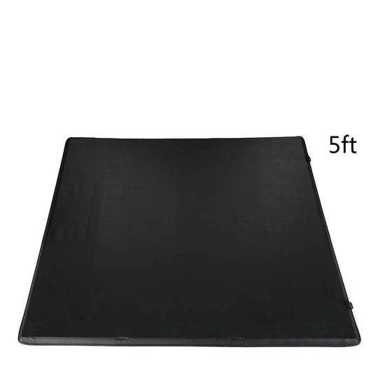 G-PLUS T3 Soft Lock Tri-Fold Tonneau Cover Assembly Replacement for 2004-2014 Chevy Colorado/GMC Canyon,Short Bed Black (Extra Short Bed 5')