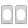 G-PLUS Behind Seat Cab Corner Speaker Mounting Brackets Compatible with Chevy GMC C10 Single Cab or Crew Cap Pickup 1973-1987, Fit 6x9 Speakers Silver