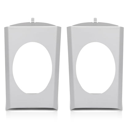 G-PLUS Behind Seat Cab Corner Speaker Mounting Brackets Compatible with Chevy GMC C10 Single Cab or Crew Cap Pickup 1973-1987, Fit 6x9 Speakers Silver