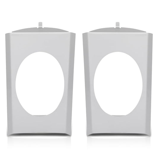 G-PLUS Behind Seat Cab Corner Speaker Mounting Brackets Compatible with Chevy GMC C10 Single Cab or Crew Cap Pickup 1973-1987, Fit 6x9 Speakers Silver