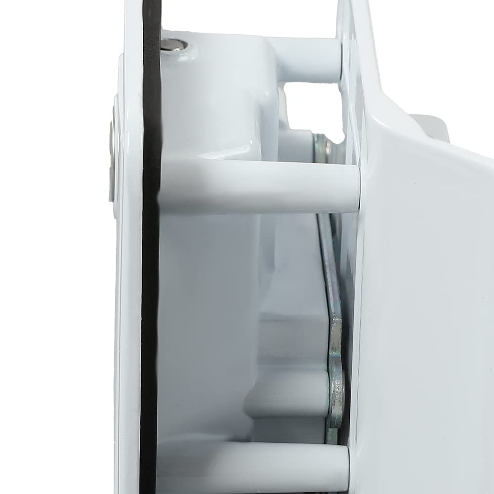 G-Plus RV Entry Door Lock with Paddle Deadbolt, RV Door Latch Replacement Kit, Paddle Entry Door Lock Latch Handle Knob with Keys White