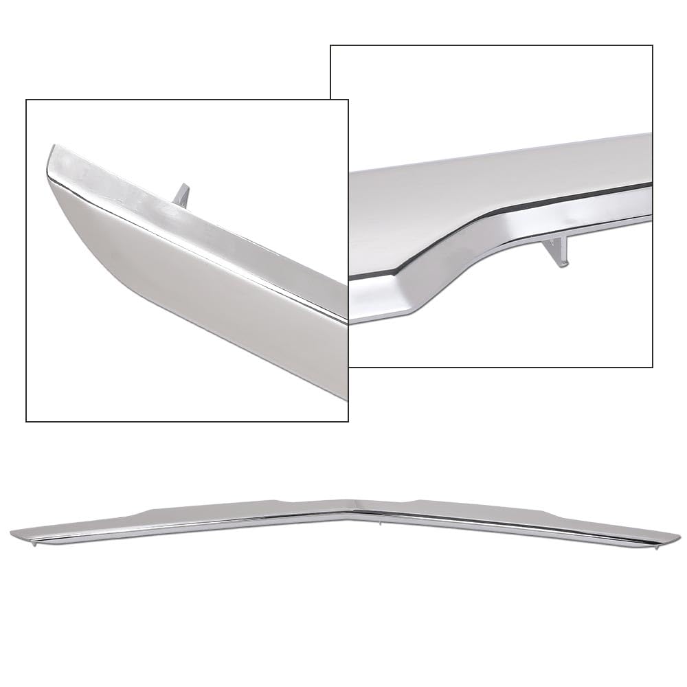 G-PLUS Front Lower Bumper Cover Molding Compatible with Chevy Equinox 2022-2023 84792993, GM1044146 Black Chrome