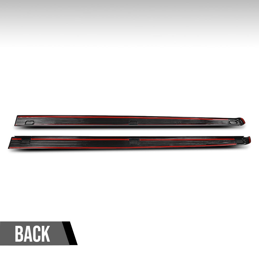G-PLUS Side Rail Top Molding Covers LH RH Compatible with Ford F250 F350 F450 F550 Super Duty 2002-2016 Fit Models with 8 FT Truck Bed 2C3Z99291A40AAA 2C3Z99291A41AAA Black