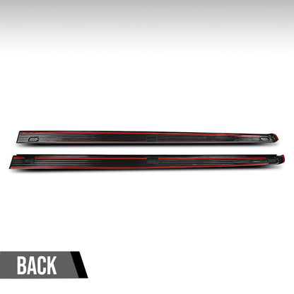 G-PLUS Side Rail Top Molding Covers LH RH Compatible with Ford F250 F350 F450 F550 Super Duty 2002-2016 Fit Models with 8 FT Truck Bed 2C3Z99291A40AAA 2C3Z99291A41AAA Black
