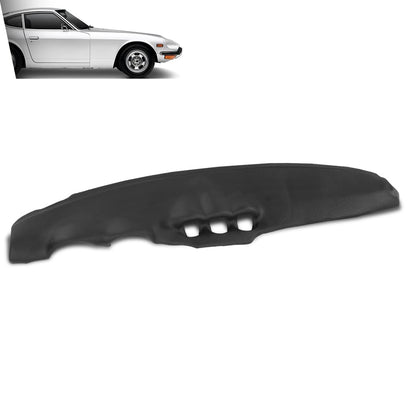 G-PLUS TPE Dash Cap Cover Compatible with Datsun 240Z 1970-1973 Black