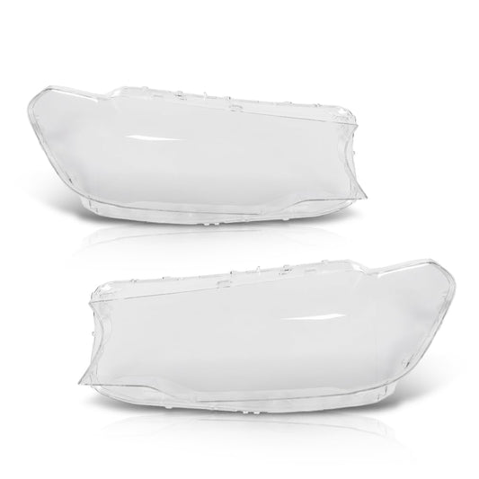 G-PLUS Headlight Lens Cover Compatible with BMW G30 G31 G38 5 Series 2016-2020 63117214962, 63117214961 Left & Right Pair Front Headlamp Lens Cover Clear