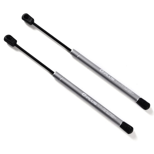 【Multi-Colored】 G-PLUS 13.30" 80lb/380N Gas Hood Struts, Gas Shock Lift Supports Compatible with Ford Expedition 1997-2006, F150 1995-2004, F150 Heritage 2004, F250 1995-2004(Matt Silver)