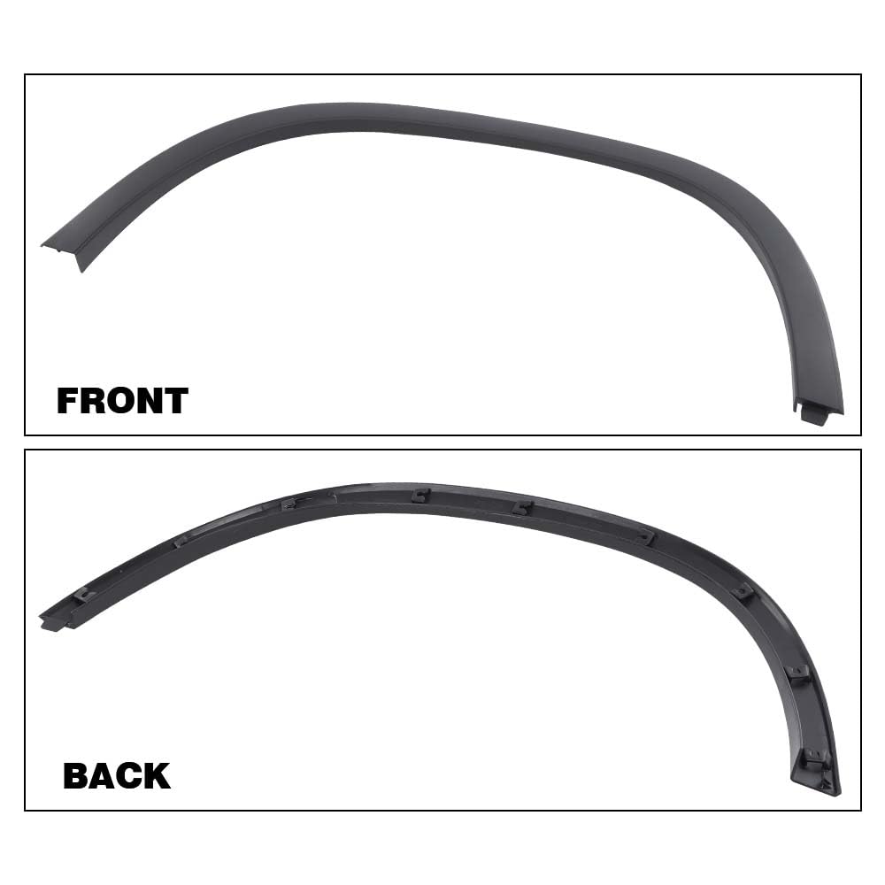 G-PLUS Front Right Wheel Housing Molding Trim Compatible With Chevy Trax 2017-2022 42490925, GM1291251 Passenger Side Fender Flares Trim