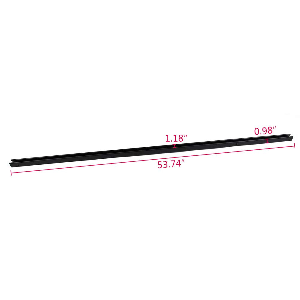 G-PLUS Front Header Deck Rail Compatible with 2016-2019 Toyota Tacoma Truck Bed Accessories 53.74" Length Black Plastric Replace PT278-35100-BH