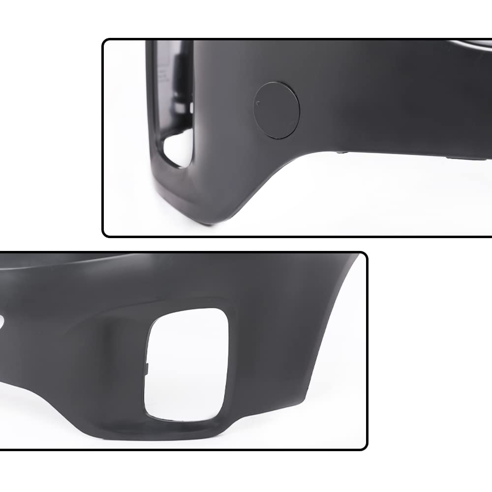 G-PLUS Front Upper Bumper Cover Compatible with Kia Sorento 2014 2015 Black Primered 865111U500 KI1000164 615343702995