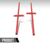 G-PLUS Subframe Connectors Control Arm Compatible with Ford Mustang 1979-2004 Fit Ford Cobras 1993-1998 (Not Fit 1999-2004 Cobras with IRS) Red
