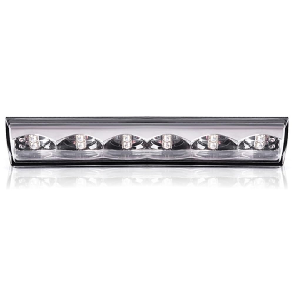 G-PLUS LED Third 3rd Brake Light Compatible with Leer, ARE, Century, Jason and Astro AT-LED-36R, AT-LED-36R-01 Clear Lens Chrome Housing Tercera Luz De Freno