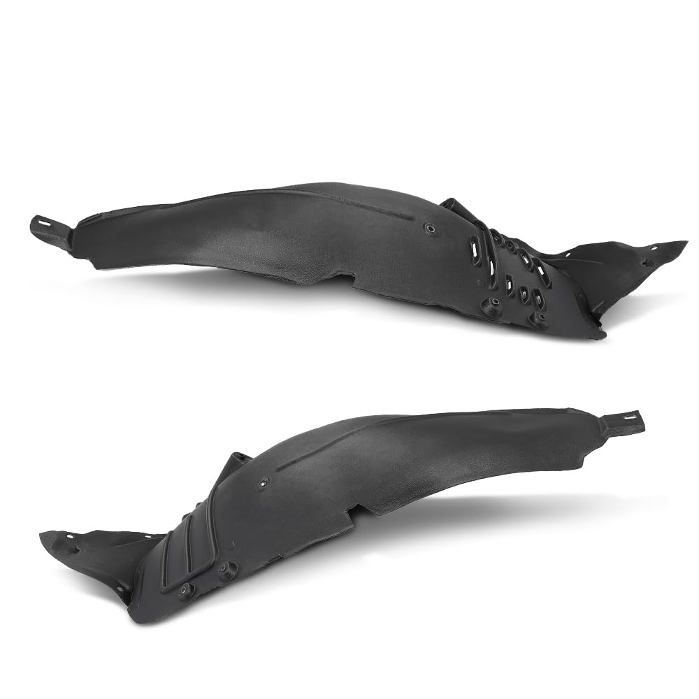 G-PLUS Front Inner Fender Liner Set Compatible with Benz 2007-2011 2216900730, 2216900830, 2216901730, MB1248143, MB1249143 Black