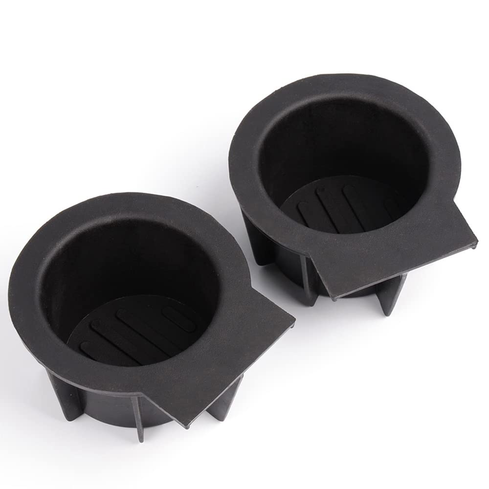 G-PLUS Center Console Cup Holder Rubber Inserts Compatible with Ford F150 2009-2014 Without Flow Through Center Console NOT Fit 2004-2008 XL/XLT/SVT/XLT