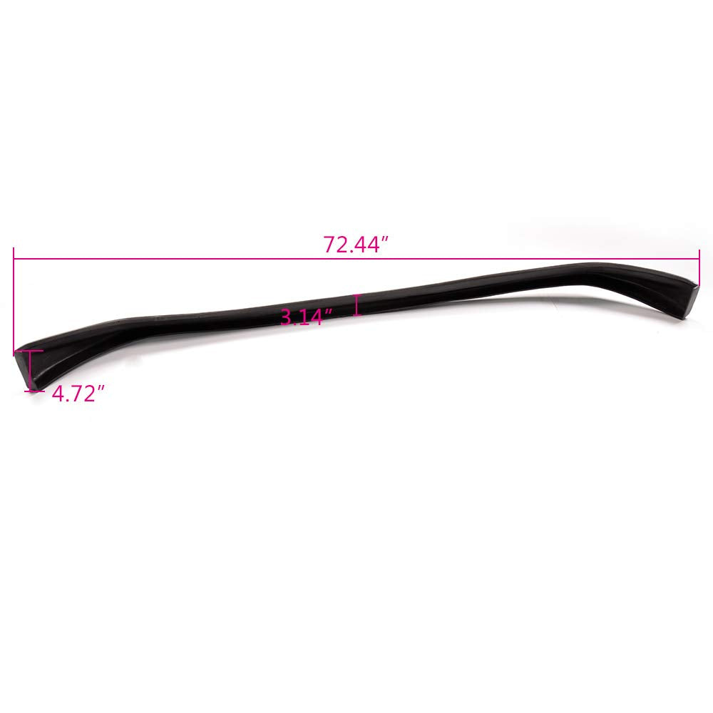 Front Bumper Lip Replacement For INFINITI G35 Sedan 4Door 2003-2004 | NIS Style PU Poly Urethane Unpainted Black Front Lip Spoiler Splitter
