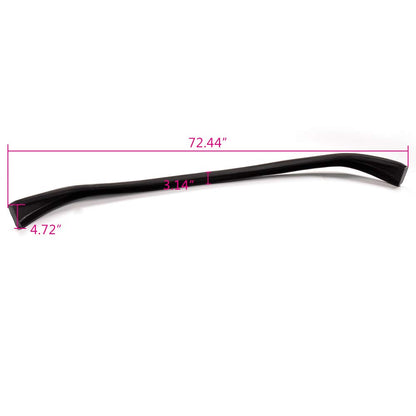 Front Bumper Lip Replacement For INFINITI G35 Sedan 4Door 2003-2004 | NIS Style PU Poly Urethane Unpainted Black Front Lip Spoiler Splitter