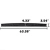 G-PLUS Black Tailgate Molding Cap Compatible with Ford F150 2009-2014 (NOT Fit Flareside Model) Protector Top Cover (Replace for# 9L3Z9940602AA FO1904107)