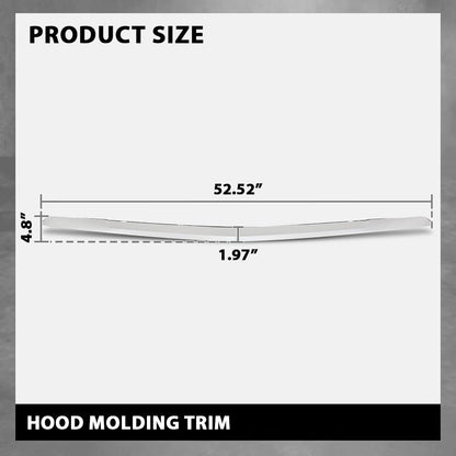G-PLUS Hood Molding Trim Moulding Compatible with Cadillac Escalade Escalade ESV (submodel: Luxury, Premium Luxury, Premium Luxury Platinum) 2021-2023 84731887, GM1235138 Chrome
