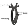 G-PLUS Black 3PCS Wall Hanger Hook European Antler Style Wall Mount Bracket for Hanging Mounting Elk Deer Antelope Living Room Bedroom Home Decor