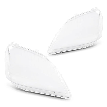 G-PLUS Headlight Lens Cover Compatible with Benz ML Class W164 ML320 ML350 ML500 ML550 ML63 AMG 2006-2008 Left & Right Pair Front Headlamp Lens Cover Clear