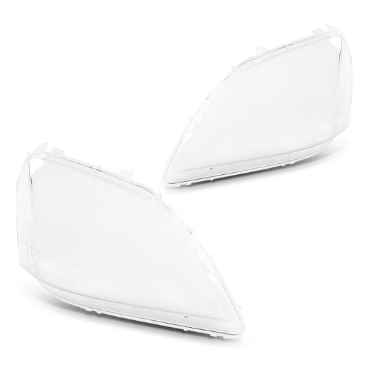 G-PLUS Headlight Lens Cover Compatible with Benz ML Class W164 ML320 ML350 ML500 ML550 ML63 AMG 2006-2008 Left & Right Pair Front Headlamp Lens Cover Clear