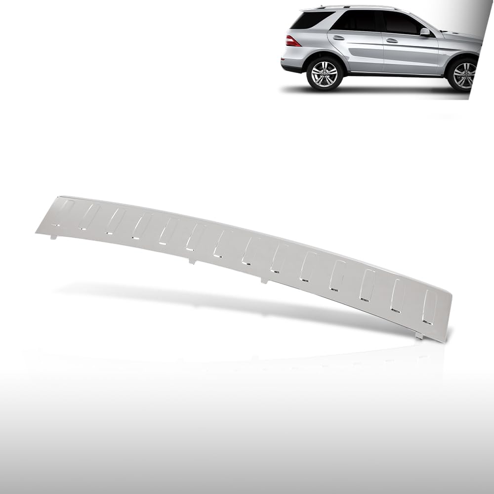 G-PLUS Rear Bumper Step Plate Trim Chrome Compatible with Benz ML250 Bluetec 4Matic 2015 Fit Benz ML350 Base 2013-2015 1668852174 Bumper Protector Guard Silver