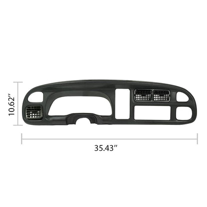 G-PLUS Dash Board Bezel Cover Instrument W/Vents Compatible with 1998-2001 Dodge Ram 1500 Truck/1998-2002 Dodge Ram 2500 3500 Truck 5GK51DX9AA, 5EU11DX9AB
