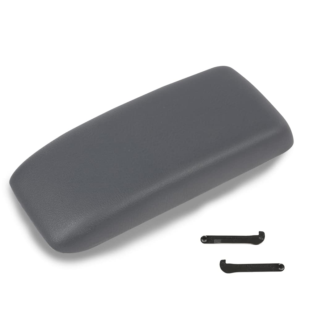 G-PLUS Center Console Armrest Lid, Compatible with Toyota Tacoma 1995-2000/ Fit Toyota 4Runner 1996-1998 Gray Console Cover Replace for #5890535040B0