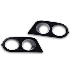 G-PLUS Fog Light Frame Pair for BMW 3 Series E46 Bumper Cover Black
