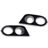 G-PLUS Fog Light Frames Compatible With BMW 3 Series E46, Bumper Fog Lamp Cover Pair LH & RH (Dumb Black)