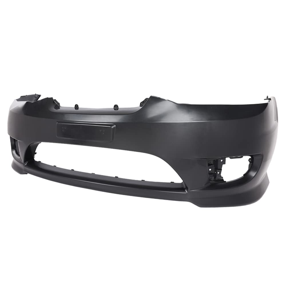 G-PLUS Front Bumper Cover Compatible with Hyundai Tiburon 2005-2006 Black Primed w/Fog Light Holes Replacemnet for 865112C500 HY1000153