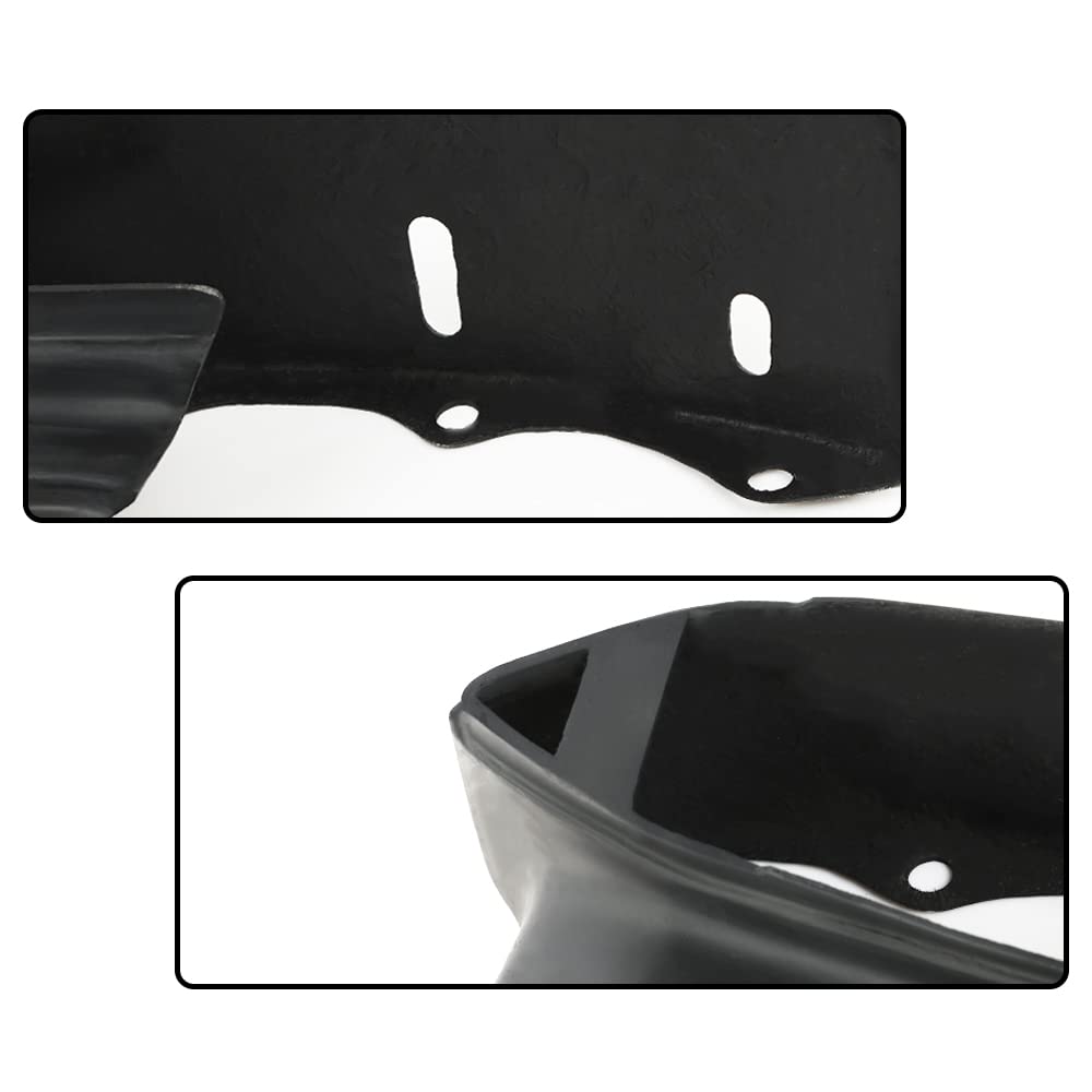 G-PLUS Rear Fiberglass Bumper Fillers Set of 2 Compatible with Cadillac Deville 1980-1992/Fit for Cadillac Fleetwood 1980-1992/Fit Cadillac Brougham 1980-1992 Black