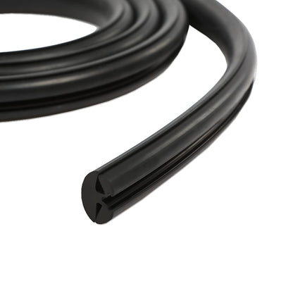 G-PLUS Rear Glass Small Back Window Weatherstrip Seal with Black Lock Bead Compatible with Chevy BJ BK BL Truck/Fit GMC Pickup Trucks 1942-1966 Back Window Rubber