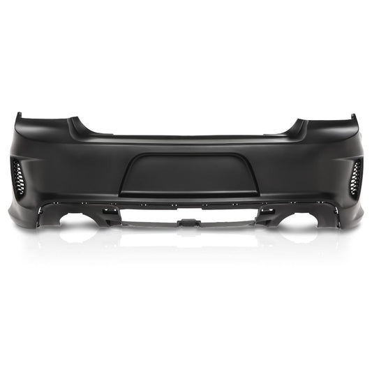 G-PLUS Rear Bumper Cover Fascia Compatible with Dodge Charger 2015-2023,Fit SRT R/T Scat Pack Daytona & Hellcat Models,With Side Vent Style Only,Fit Use Without Park Assist Only 187-01671B
