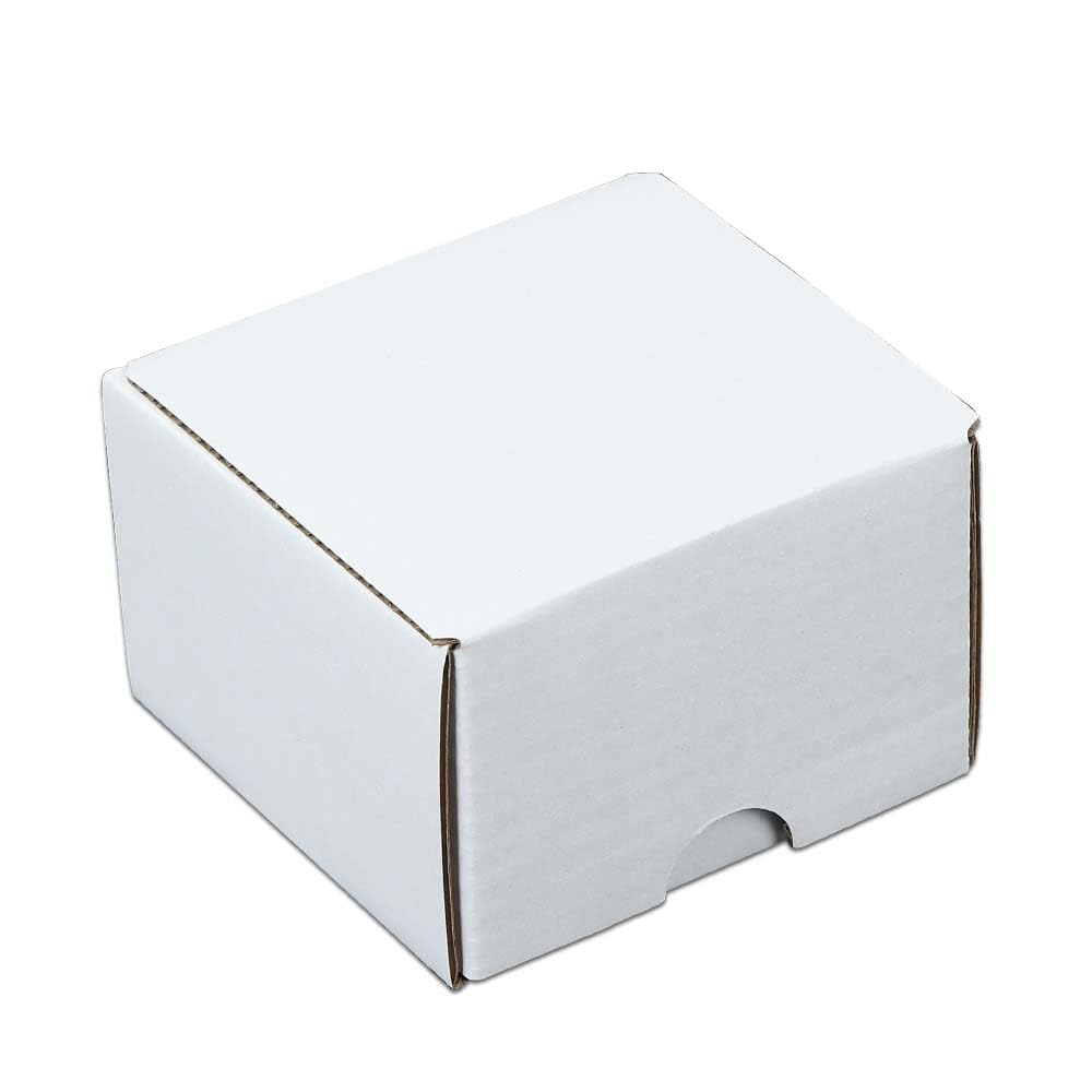 G-PLUS 10pcs Trading Card Storage Box 200 Count White Corrugated Cardboard Box Versatile Card Storage Box (Card not included)