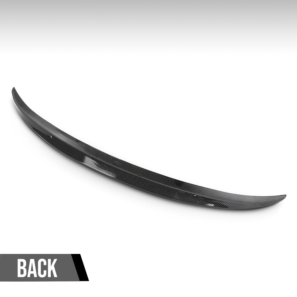 G-PLUS Rear Trunk Spoiler Wing Compatible with BMW 5 Series F10 & M5 2011 2012 2013 2014 2015 2016 Rear Spoiler Carbon Fiber Black